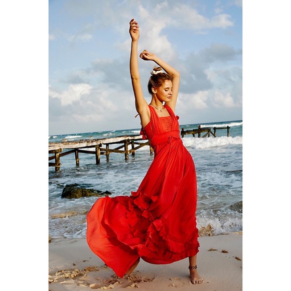 Santa Maria Maxi Dress Passionfruit Xs 